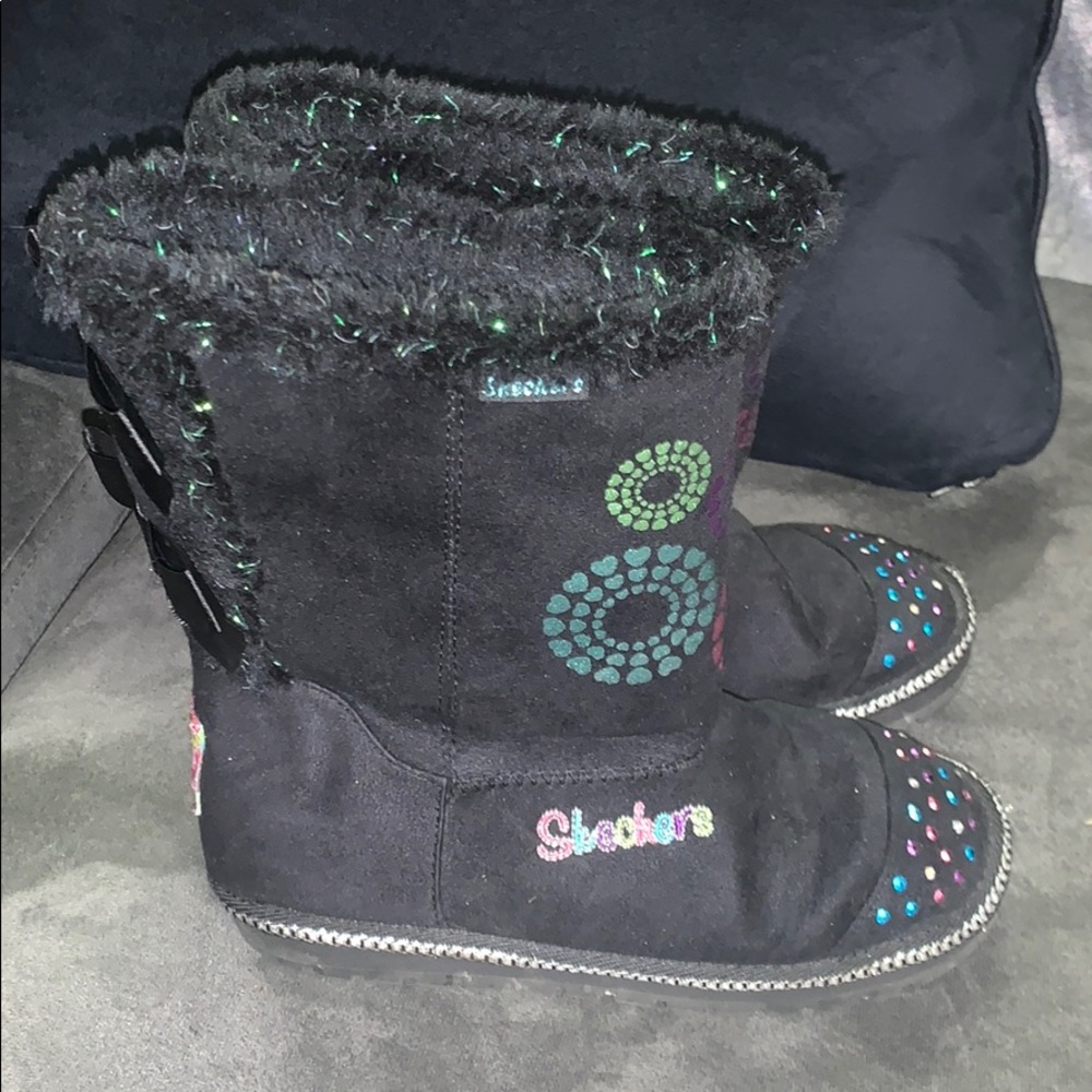 Skechers light up boots little girl size 3